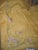 Textile French Art Nouveau Yellow Moire Silk and Flowers Castle Curtains Drapes - A Pair For Sale - Image 7 of 12