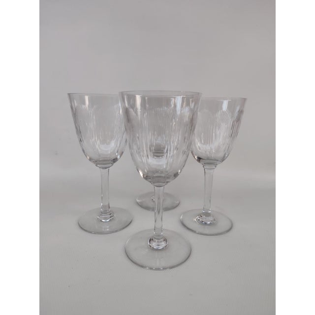 Crystal Molière Glasses from Baccarat, 1890s, Set of 4 For Sale - Image 3 of 8