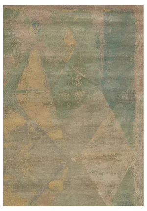 Hand-Knotted Abstract Angles Rug from DSV Carpets