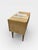 Mid-Century Modern Mid-Century Bedside Table with Drawers in Maple Veneer with Brass Handles and Glass Top, Germany, 1950s-1960s For Sale - Image 3 of 9