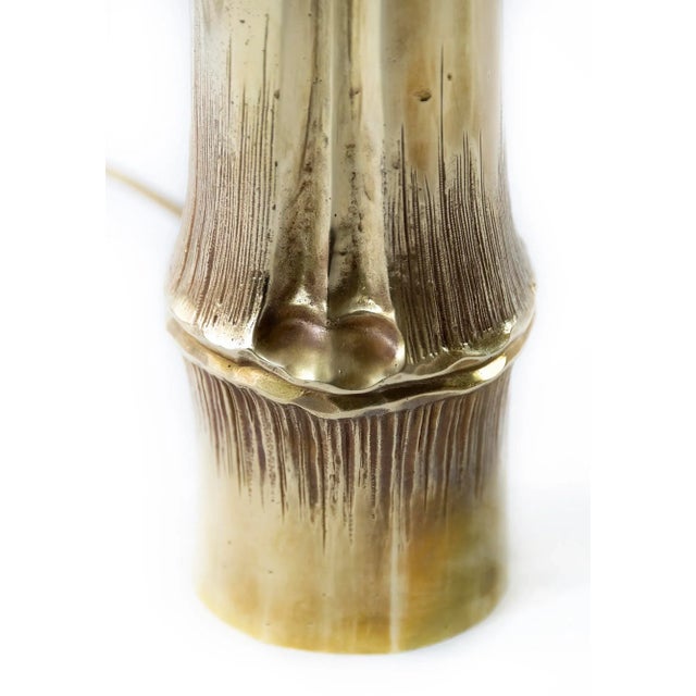 Vintage French Bronze Bamboo Table Lamps by Maison Charles, Set of 2 For Sale - Image 5 of 10