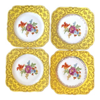 Omeco Czechoslovakia Porcelain Hand, Painted Paint Plates For Sale