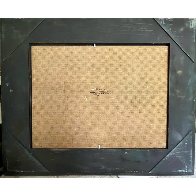 Purple Vintage American Impressionist Oil Painting Vermont Homestead Landscape by Harry Barton For Sale - Image 8 of 8