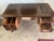Sligh-Lowry Furniture Co. Vintage Georgian Style Mahogany Leather Top Writing Desk For Sale - Image 4 of 11