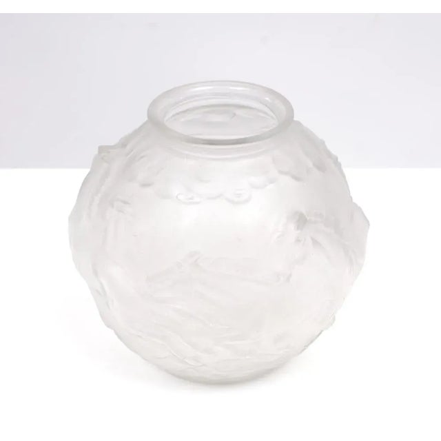 1930s Art Deco Satined Ball Vase by Karl Zentner, 1930s For Sale - Image 5 of 7