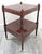 Brown 1980s Bombay Regency Style Cherry Finish Two Tier Side End Table For Sale - Image 8 of 13