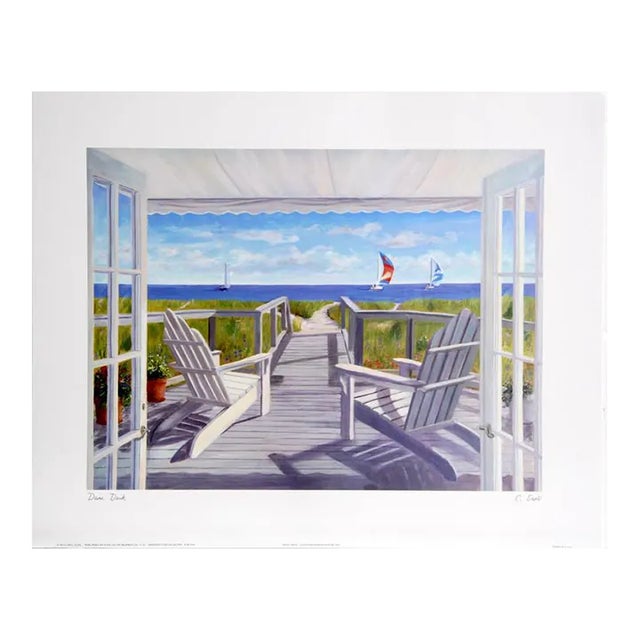 Early 21st Century "Dune Deck" Poster by Carol Saxe For Sale