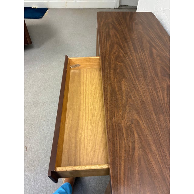 Alma Desk Company-Management Series Desk & Credenza. Both pieces are in very good condition. Walnut finish. My dad’s desk...