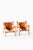 Oak and Leather Easy Chairs by Sergio Rodrigues for Oca, 1970s, Set of 2 For Sale - Image 9 of 12