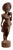 Sculpture Depicting a Balinese Woman on Hand-Carved Mahogany, 1960s For Sale