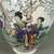 Oriental Vases in Japanese Polychrome Ceramic, Set of 3 For Sale - Image 10 of 13