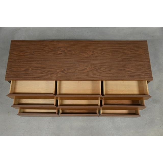 1960s Walnut and Formica Mid Century Dresser For Sale - Image 9 of 9