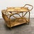 Large French Riviera Rattan Bar Cart with Bottle Holder, 1960s For Sale - Image 10 of 14