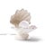 Mid 20th Century Mid Century Modern Oyster Shell Shaped Porcelain Lamps - Pair For Sale - Image 4 of 9