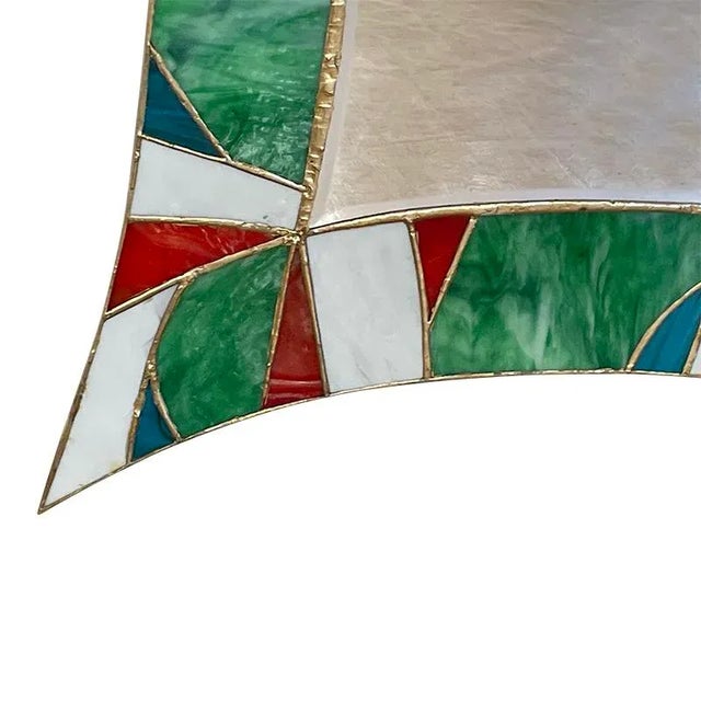 Vintage Glass Mirror, 1980s For Sale - Image 4 of 9