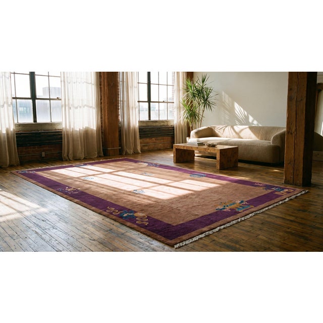 Early 20th Century Chinese Art Deco Carpet ( 9' x 14'3" - 275 x 435 ) For Sale - Image 10 of 12