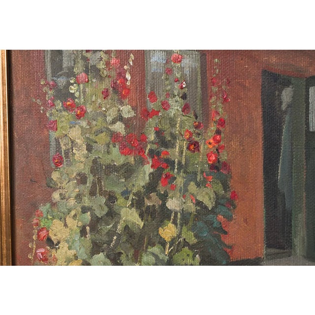 English 1930s Signed & Dated Danish Landscape | Oil on Canvas For Sale - Image 3 of 4