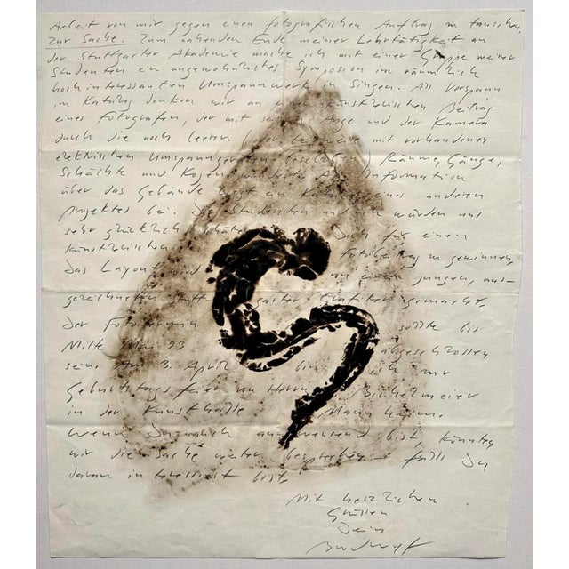 Jürgen Brodwolf, Künstlerbrief 2, 1993, Watercolor For Sale - Image 4 of 7