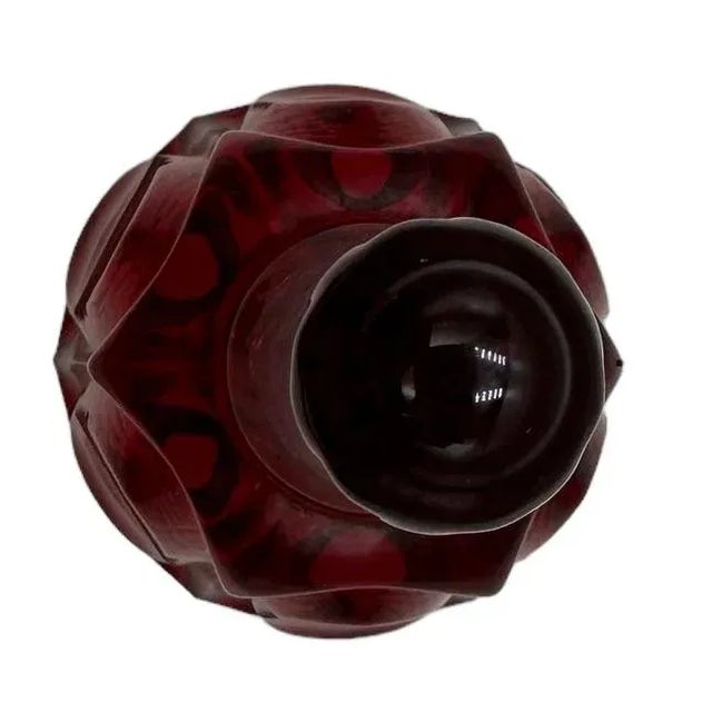 Fenton art glass Ruby Red Barred Oval Bell. Approximately 6 3/4” tall and 3 ” wide. No chips or cracks.