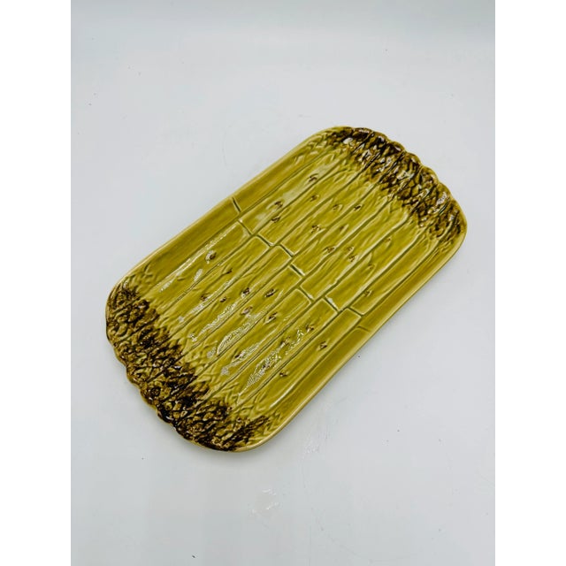 Bordallo Pinheiro Bordallo Pinneiro Asparagus Tray For Sale - Image 4 of 5