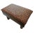 Vintage Black Painted Wood Post Stool With Leopard Print Covered Cushion For Sale - Image 4 of 13