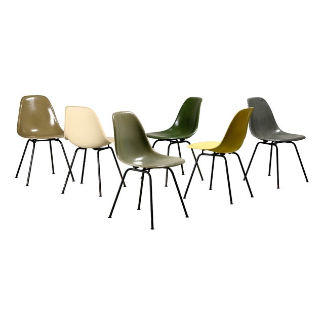 DSX Side Chairs by Charles and Ray Eames for Herman Miller, 1960s, Set of 6 For Sale