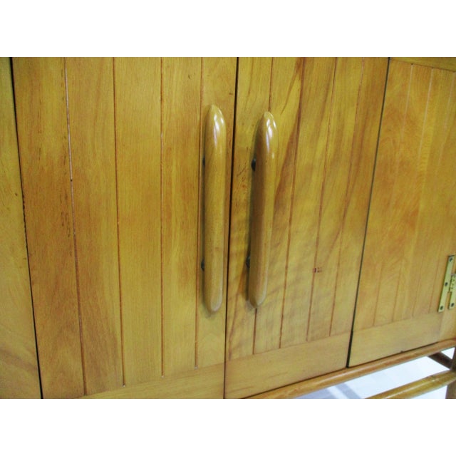 Cushman Mid Century Birch Wood Server Credenza For Sale - Image 14 of 17