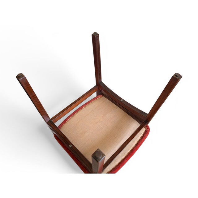 Upholstered Mahogany Chairs, 1960s, Set of 6 For Sale - Image 10 of 12