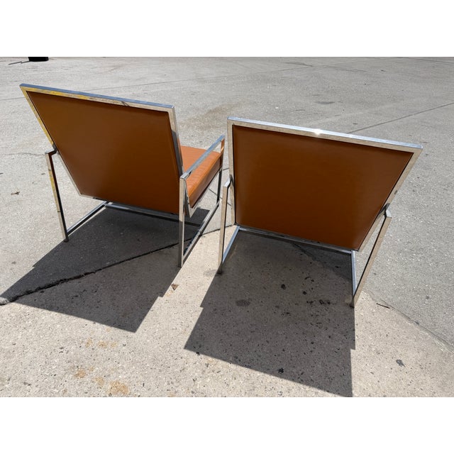 1980s 1980s Sleek Modern Lounge Chairs For Sale - Image 5 of 11