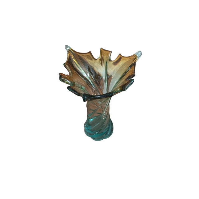 Murano Glass Vase, 1970s, in Flawless conditions. Designed 1970 to 1979 This piece is designed in the style of the...