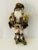 Chru Holiday decor Santa Claus textile figurine. 24”. Richly decorated velvet. Textile.
