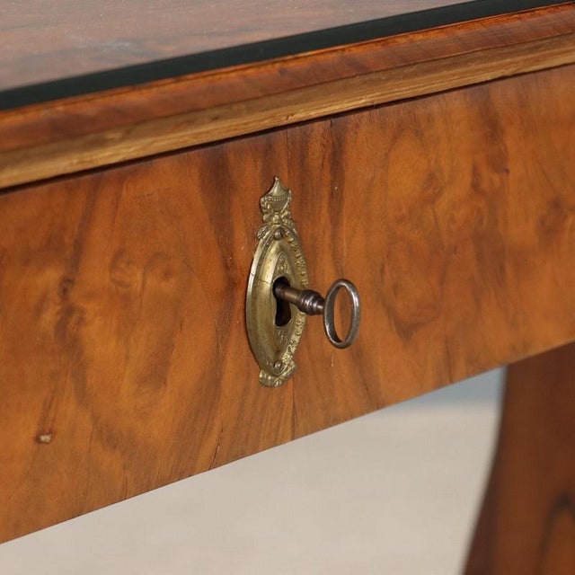 Biedermeier Writing Desk in Walnut For Sale - Image 5 of 12