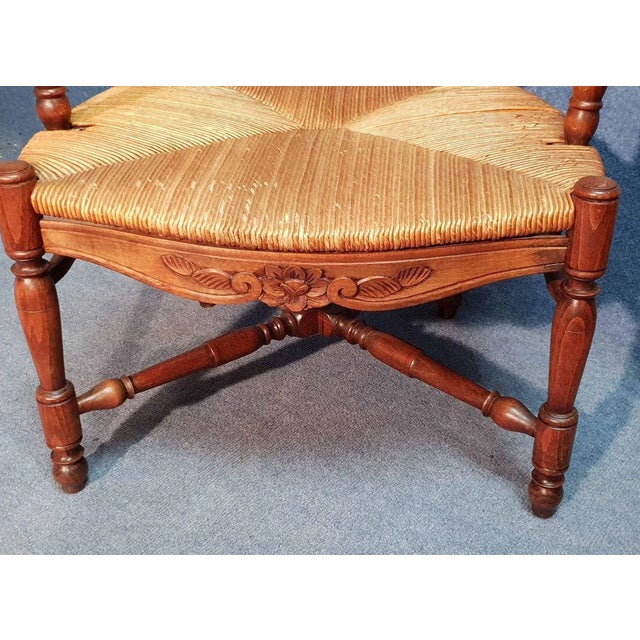 Straw Lounge Chair, 1920s For Sale - Image 9 of 12