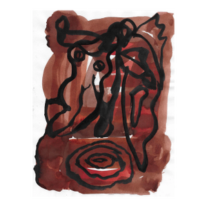 1991 Mark Dorman Modern Female Nude Painting