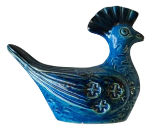 Ceramic Pavoncella Sculpture by Aldo Londi for Bitossi, 1950s