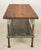 Wood Vintage Industrial Iron Workbench With Wood Top For Sale - Image 7 of 10
