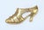 Metropolitan Museum of Art Gilded Brass Art Deco Flapper Shoe Brooch For Sale - Image 9 of 10