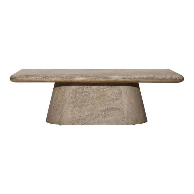 Sully Sand Wood Coffee Table For Sale