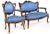 Contemporary Early 20th Century French Mahogany Framed Seating Two-Piece Set - a Pair For Sale - Image 3 of 13