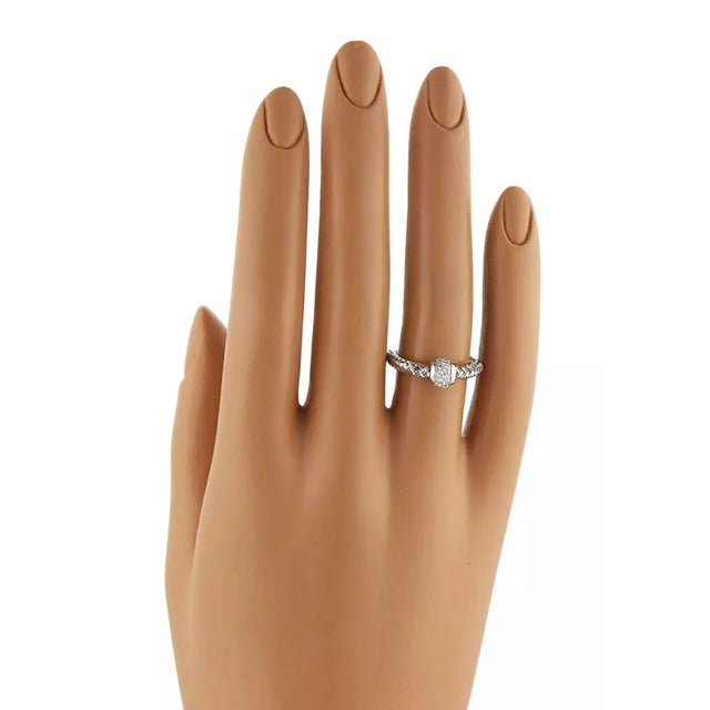 Late 20th Century Late 20th Century 20308 - Roberto Coin Primavera Diamond 18k White Gold Woven Band Ring Size 6.25 For Sale - Image 5 of 5