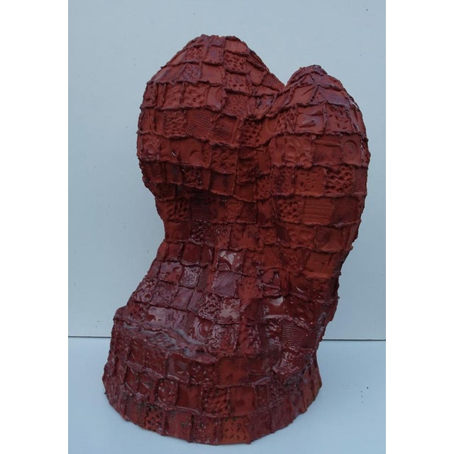 Ceramic Large Abstract Constructive Patchwork Ceramic Scupture, 1970s For Sale - Image 7 of 18