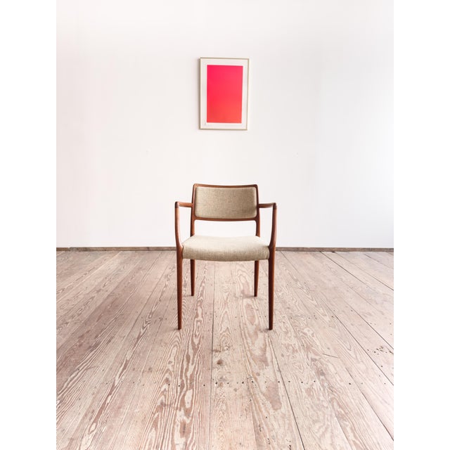 Mid-Century Modern Mid-Century Model 65 Armchair by Niels Otto (N. O.) Møller for J. L. Mollers, 1968 For Sale - Image 3 of 17
