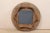 Contemporary African Brown Wood Round Mirror For Sale - Image 3 of 11