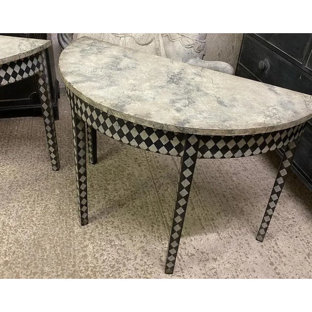 Painted Georgian Side Tables, 1830, Set of 2 For Sale - Image 3 of 10