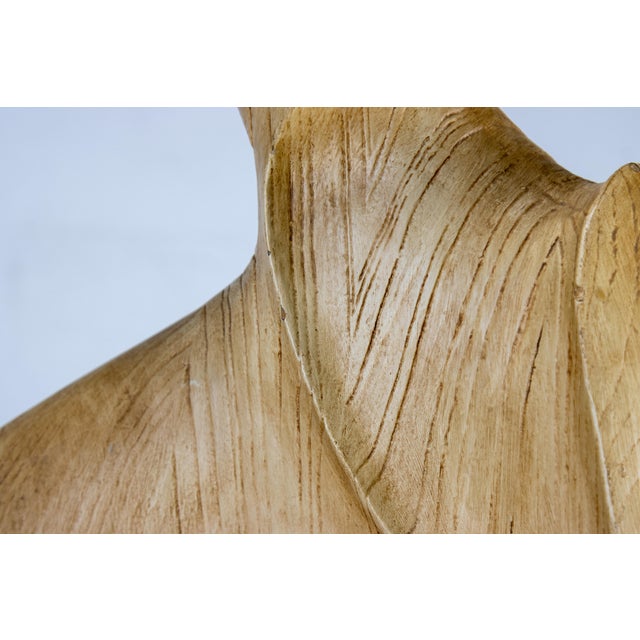 Mid-Century Modern Organic Sculptural Ceramic Lamp After Heifetz With Horsehair Shade For Sale - Image 6 of 10