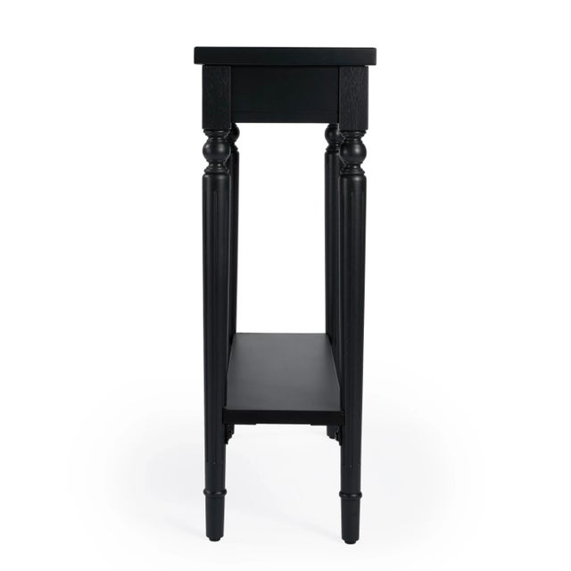 Aubrey Plum Console Table, Black For Sale In Chicago - Image 6 of 9