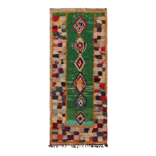 Vintage Azilal Moroccan Style Rug, With Geometric Patterns, From Rug & Kilim For Sale