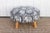 Blue & White Elephant Dhurrie Ottoman Stool For Sale In Los Angeles - Image 6 of 6