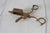 Mid 20th Century Vintage Brass Footed Candle Snuffer Scissors Wick Trimmer For Sale - Image 5 of 6