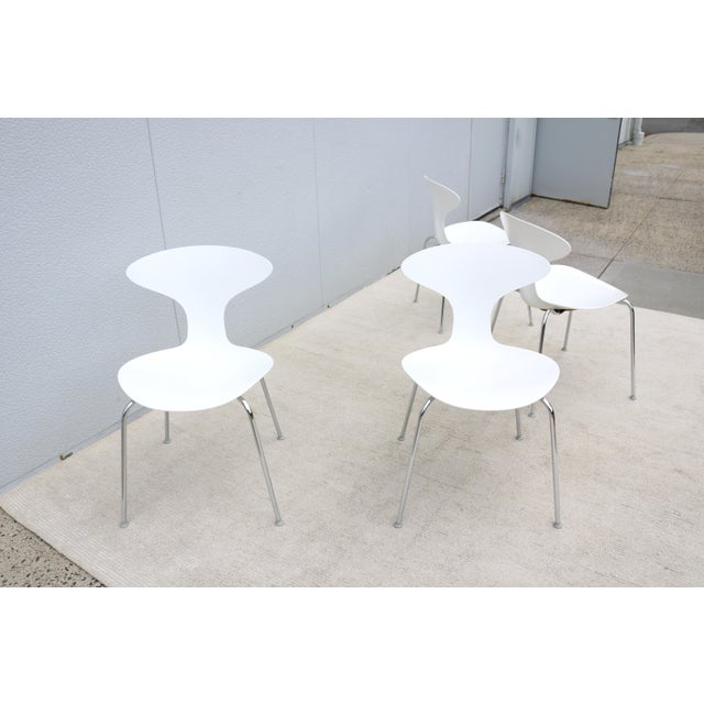 Modern Ross Lovegrove for Bernhardt Design Orbit Stacking Dining Chairs Set of 4 For Sale - Image 10 of 18